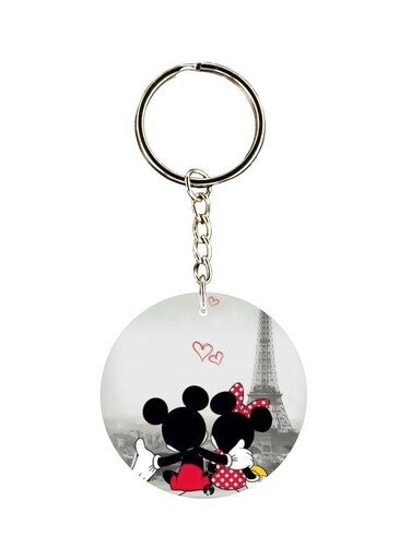 Cartoon Printed Double Sided Keychain