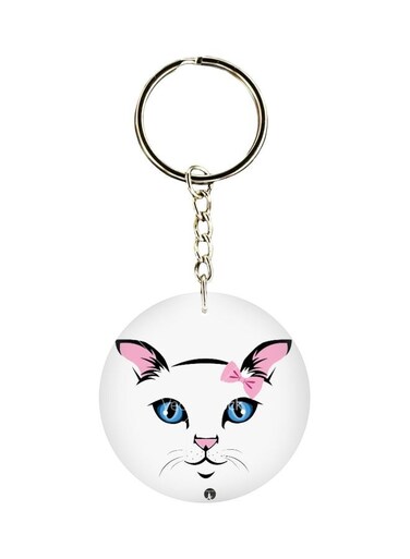 Cat Printed keychain