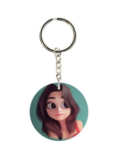 Cartoon Printed Keychain