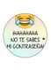 Emoji Printed Fridge Magnet Multicolour 5.5 x 5.5cm