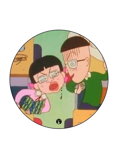 Anime Chibi Maruko Chan Printed Fridge Magnet Multicolour