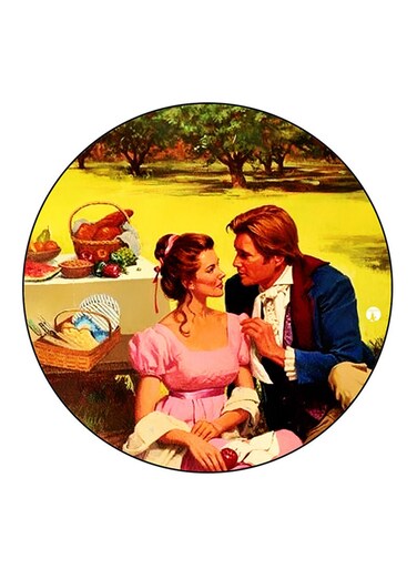 Vintage Art Printed Fridge Magnet Multicolour