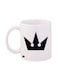 Kingdom Hearts Video Game Printed Mug White/Black 12ounce