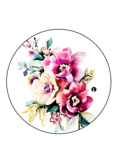 Flowers Printed Fridge Magnet Multicolour