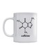 Caffeine Printed Mug White/Black 350ml