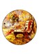 Vintage Art Printed Fridge Magnet Multicolour