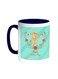 Happy Mother's Day Printed Coffee Mug Blue/White 11ounce