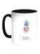 Be Sweet Stand Tall Wear Crown Printed Coffee Mug White/Black 11ounce