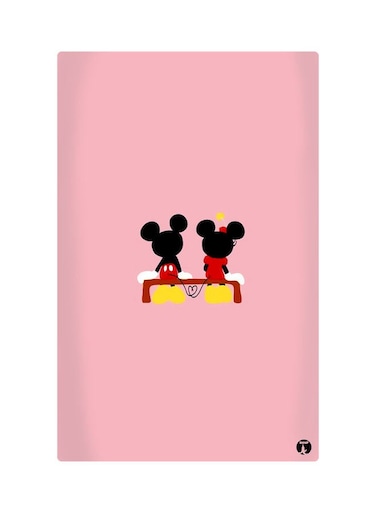 Printed Fridge Magnet Pink/Red 8.5cm