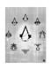 Video Game Assassin's Creed Metal Plate Poster Grey/Black 15 x 20cm