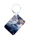 Happy Feet Printed Keychain Multicolour