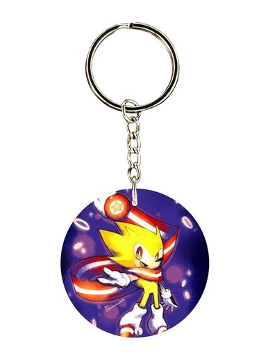 Sonic Printed Keychain