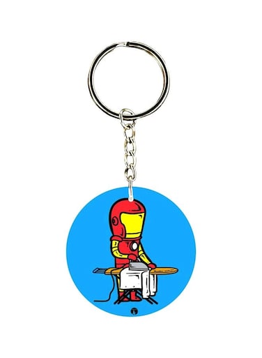 Iron Man Double Side Printed Keychain