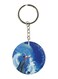 Double Sided Disney Character Printed Keychain Blue/White/Red