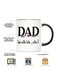 Arabic Calligraphy Best Dad Ever Coffee Mug - 11oz High-Quality Ceramic Cup, Novelty Middle Eastern Tea Mug, Muslim Drinkware, Funny Gift for Dad, No Assembly Required - Single Pack
