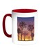 Enjoy The Summer Time Printed Coffee Mug Red/White/Yellow 11ounce