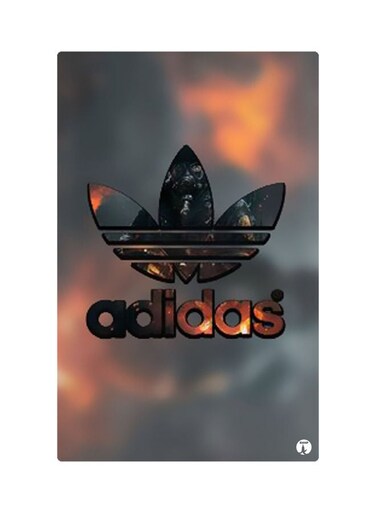 Printed Fridge Magnet Black/Orange 8.5x0.4x5.5cm