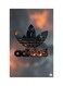 Printed Fridge Magnet Black/Orange 8.5x0.4x5.5cm