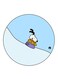 Snoopy Printed Fridge Magnet Round Multicolour