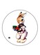 Rabbit Printed Fridge Magnet Multicolour