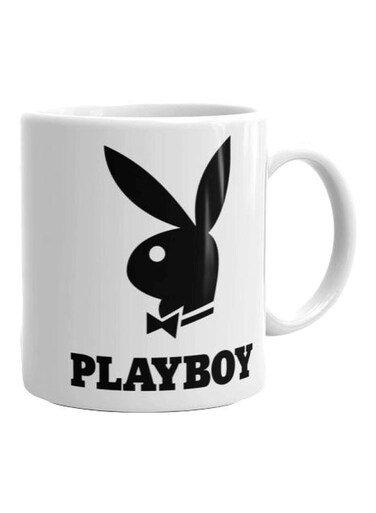 Playboy Printed Mug White/Black
