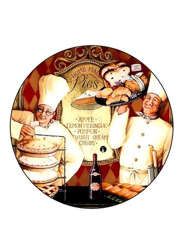 Chefs Printed Fridge Magnet Multicolour