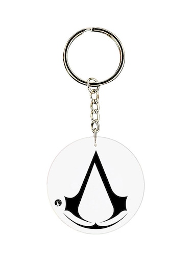 Assassain's Creed Logo Keychain Black/White