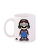 Super Mario Printed Mug White/Blue/ Black