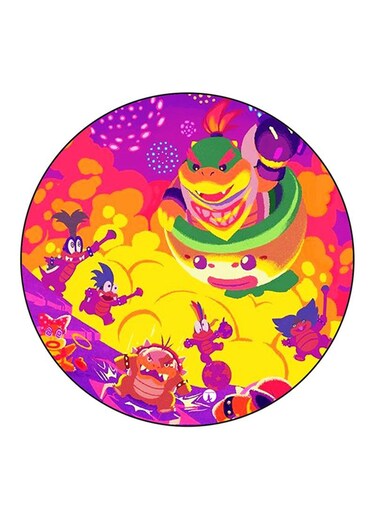 The Video Game Super Mario Printed Fridge Magnet Multicolour