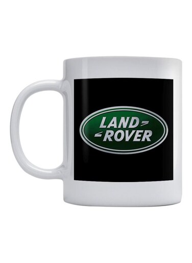 Land Rover Logo Printed Mug White/Black/Green 350ml