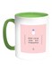 Keep Calm And Eat Pineapple Printed Coffee Mug White/Green 11ounce