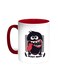 Beast Mode Printed Coffee Mug Red/White 11ounce