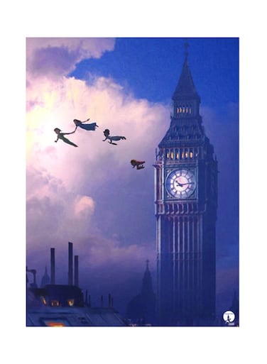 Disney Metal Plate Poster Multicolour