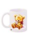 Doll Printed Coffee Mug White/Brown/Red 11ounce