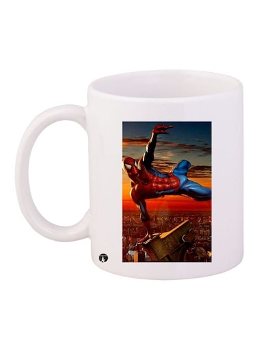 Spider Man Printed Coffee Mug White/Blue/Red