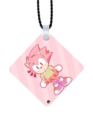 Sonic Printed Car Mirror Pendant