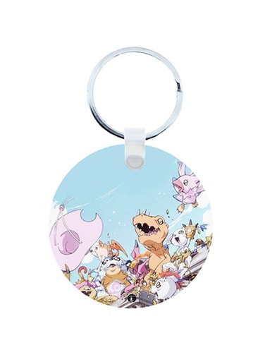 Digimon Anime Wooden Keychain