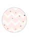 Lines Printed Fridge Magnet Pink/White/gold 5.5 x 5.5cm