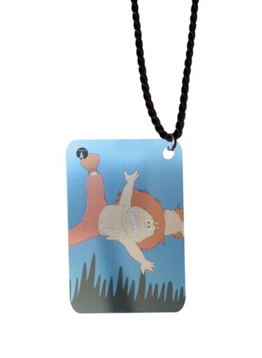 Adnan With Lina Printed Car Mirror Pendant