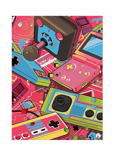 Consols Metal Plate Poster Multicolour 15 x 20cm