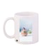Birds Printed Coffee Mug White/Pink/Green