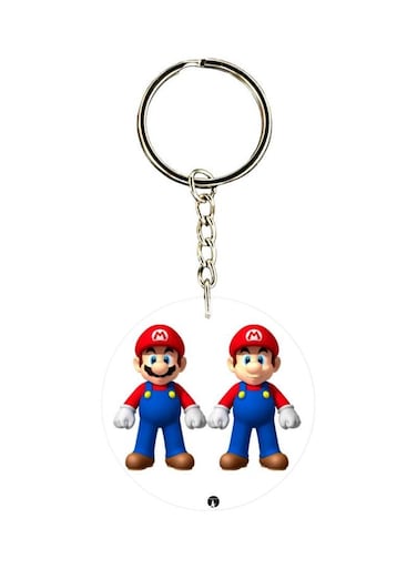 Cartoon Printed Double Sided Keychain