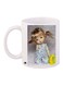 Doll Printed Coffee Mug White/Grey/Beige 11ounce
