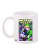 Cartoon Girl Printed Coffee Mug White/Yellow/Green 11ounce