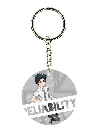 Anime Digimon Double Side Printed Keychain