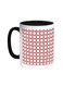 Large And Small Circles Printed Coffee Mug Black/White 11ounce