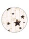 Stars Printed Fridge Magnet Round Multicolour