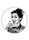 Vintage Art Printed Fridge Magnet Multicolour