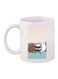 Cartoon Bear Printed Coffee Mug White/Blue/Beige