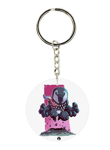 Venom Double Side Printed Keychain